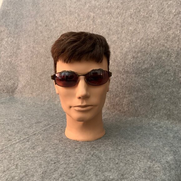 Vintage Armani 92447DR Antique Gold Metal Flex Temple Sunglasses Italy Design - Picture 2 of 14